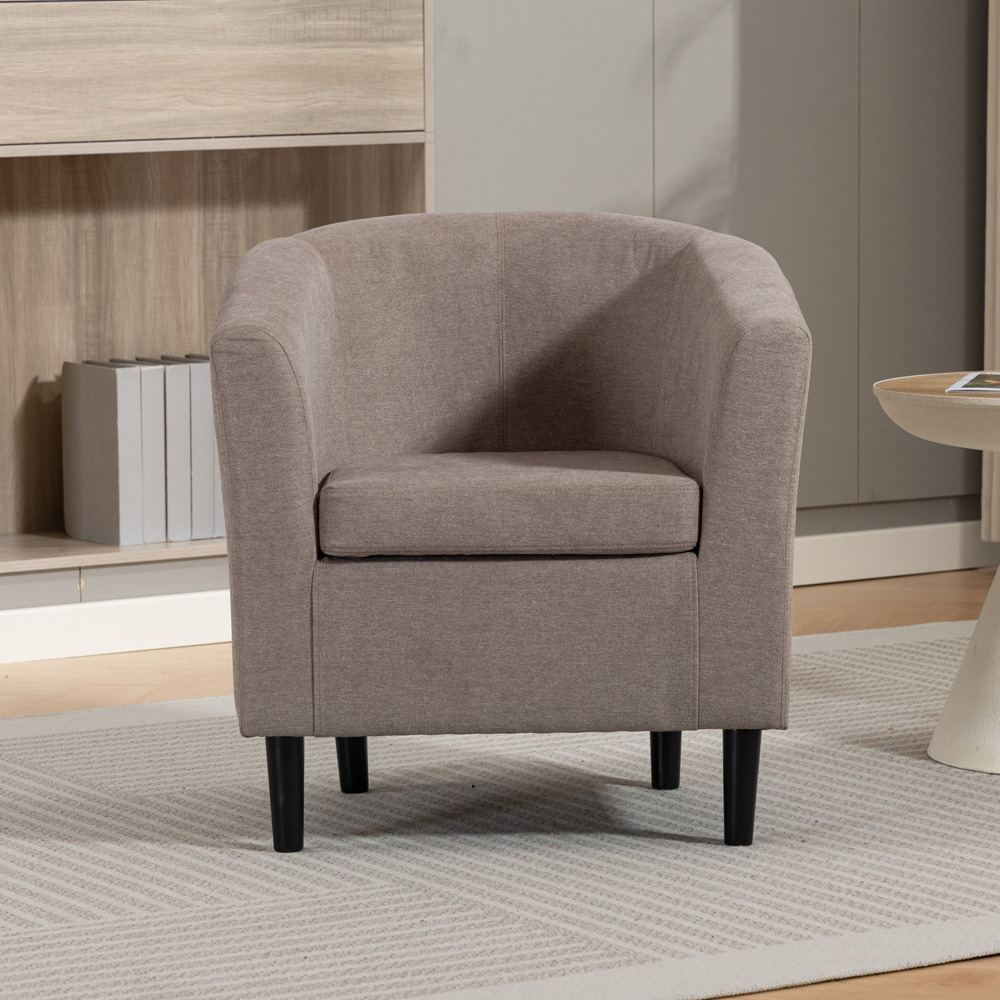 Artemis Home Beulah Brown Fabric Accent Chair Image 3