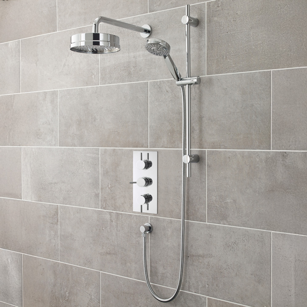 nuie Chrome Fixed Shower Head Image 2