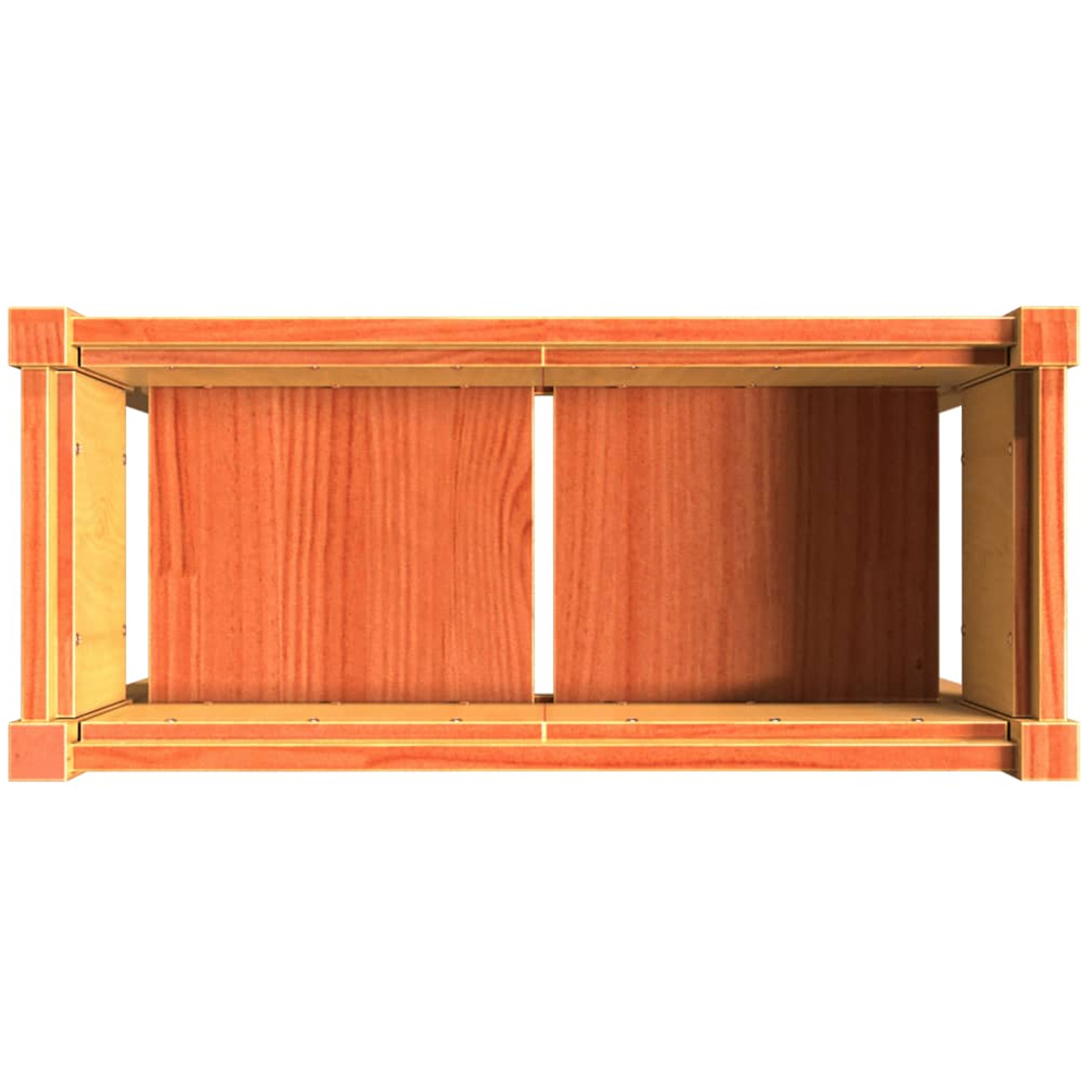 vidaXL Wax Brown Solid Pine Wood Raised Garden Planter with Legs 70 x 70 x 31cm Image 7