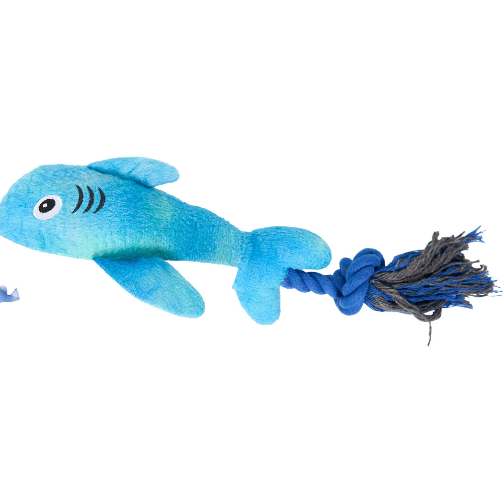 Shark Fish Tug Dog Toy Image 2