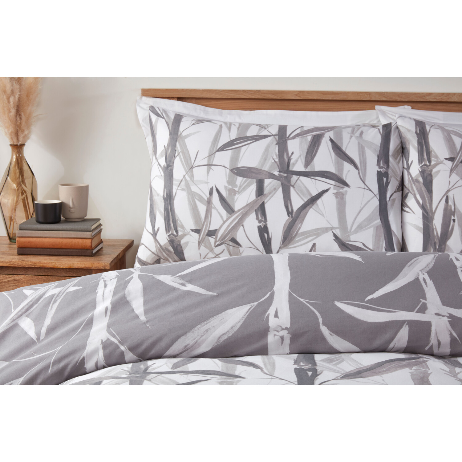 Kyoto Bamboo Duvet Cover and Pillowcase Set - Natural / Superking Image 3