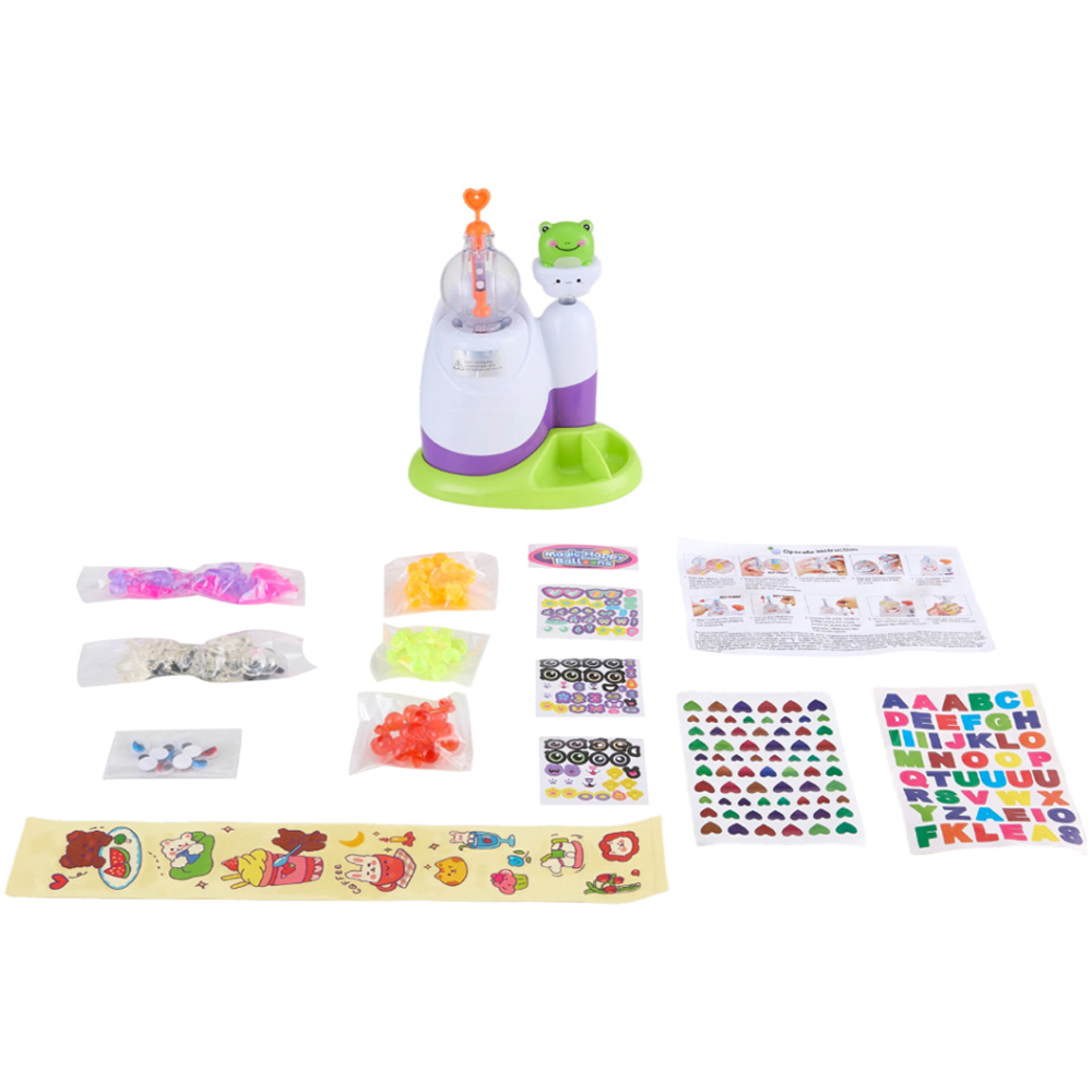 H&O Direct 320 Piece Kids Pink Frog DIY Bubble Making Kit Image 1