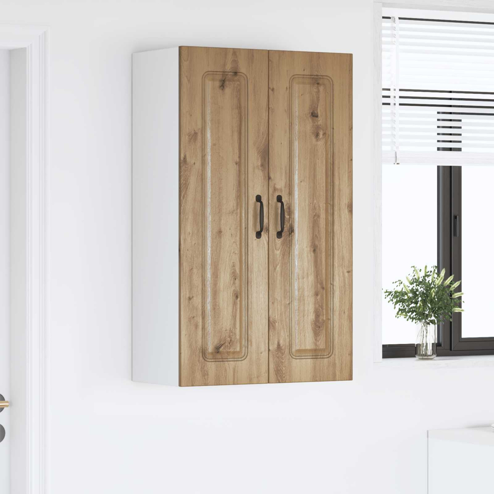 vidaXL 2 Door Artisan Oak Kitchen Wall Cabinet Image 9