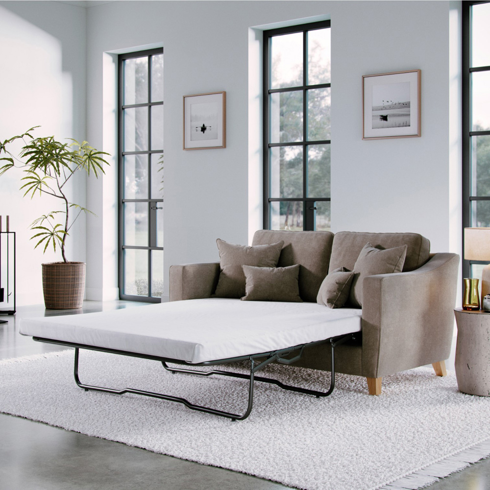 Marlon 2 Seater City Fossil Sofa Bed Image 6