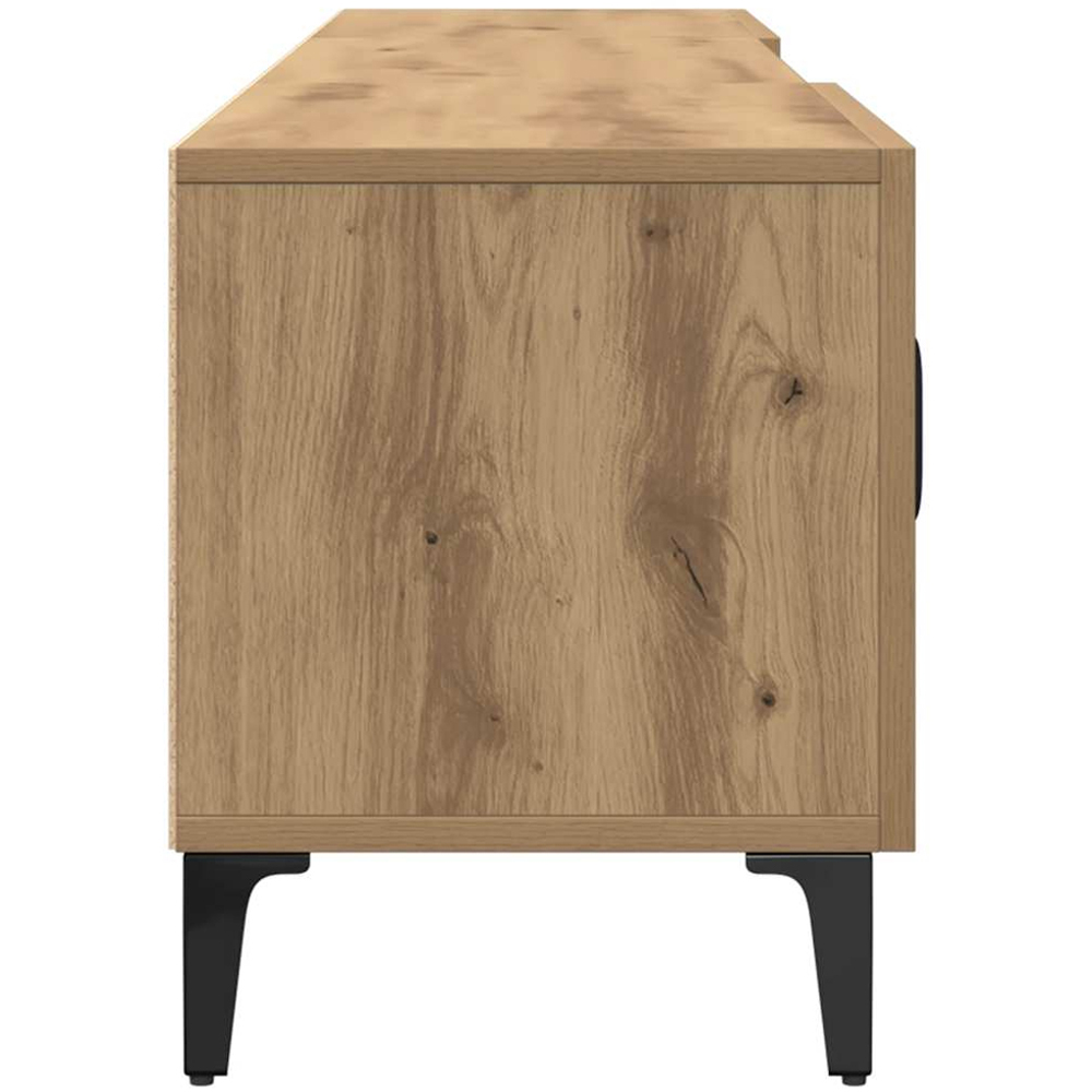 vidaXL 4 Door 2 Shelf Artisan Oak Wide TV Cabinet Image 6