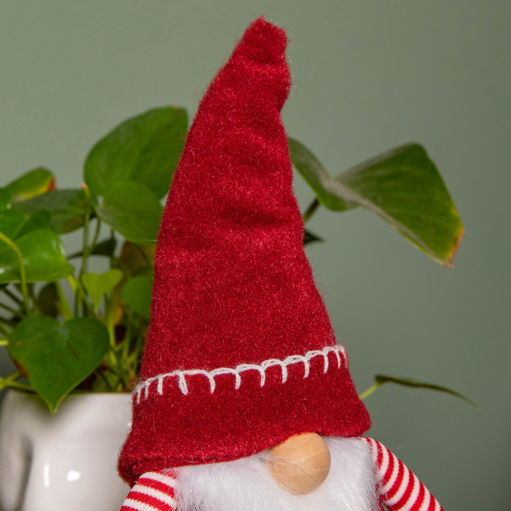 Samuel Alexander Red and White Stripe Sitting Gonk Christmas Decoration 50cm Image 3