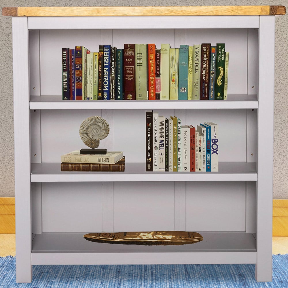 Argenta 3 Shelf Light Grey Bookcase Image 1