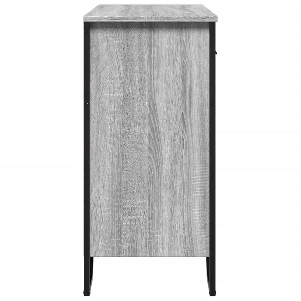 vidaXL 2 Door 2 Drawer Grey Sonoma Wooden Sideboard Image 6