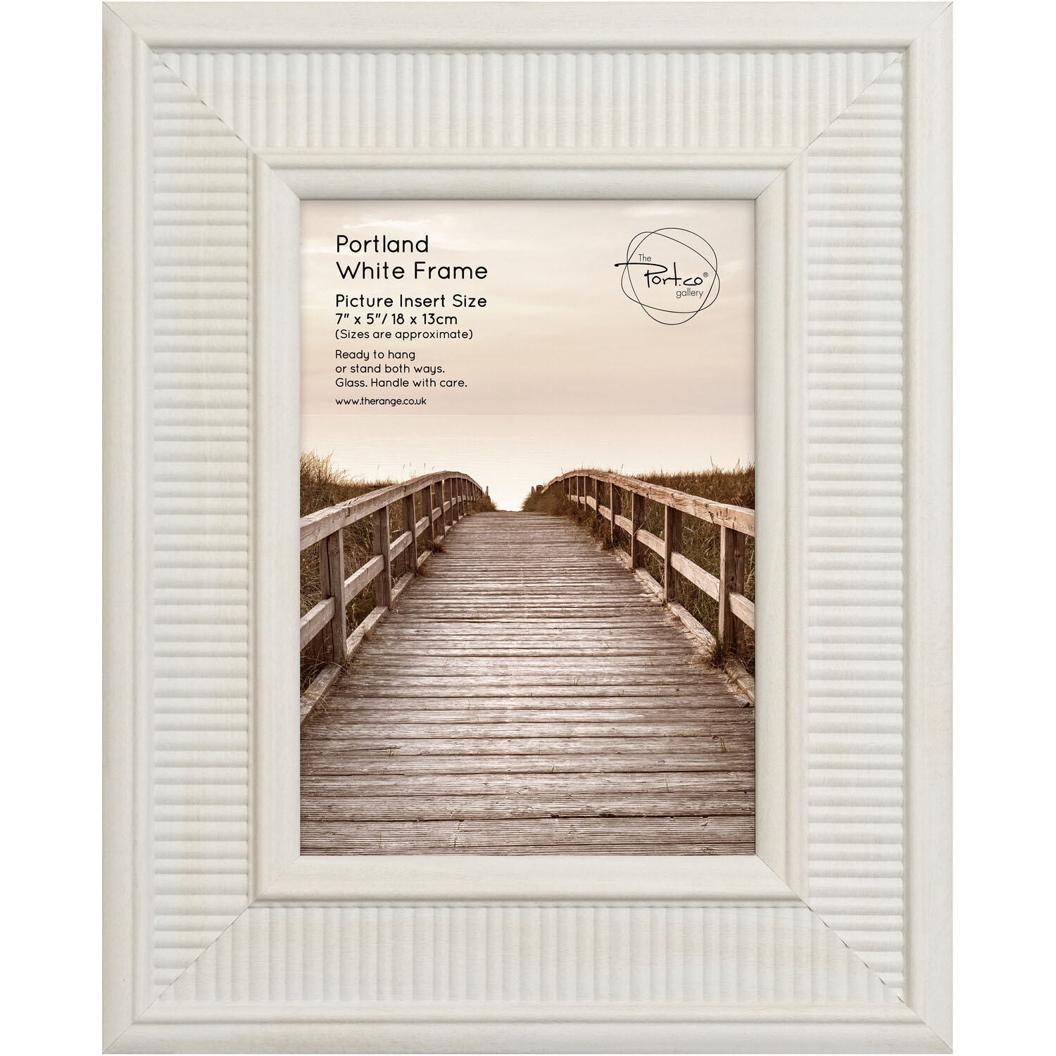The Port. Co Gallery Portland White Photo Frame 7 x 5 inch Image 1