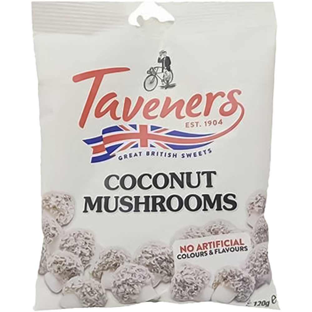 Taveners Coconut Mushrooms 120g Image