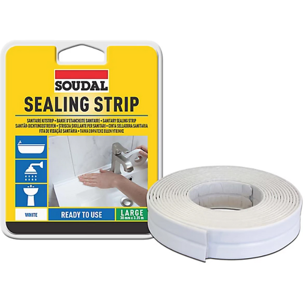 Soudal Self-Adhesive Sealing Strip White Image 2