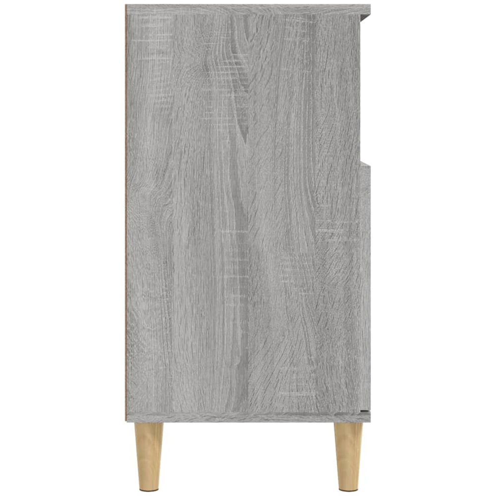 vidaXL 2 Door 2 Shelf Grey Sonoma Wooden Sideboard Image 6