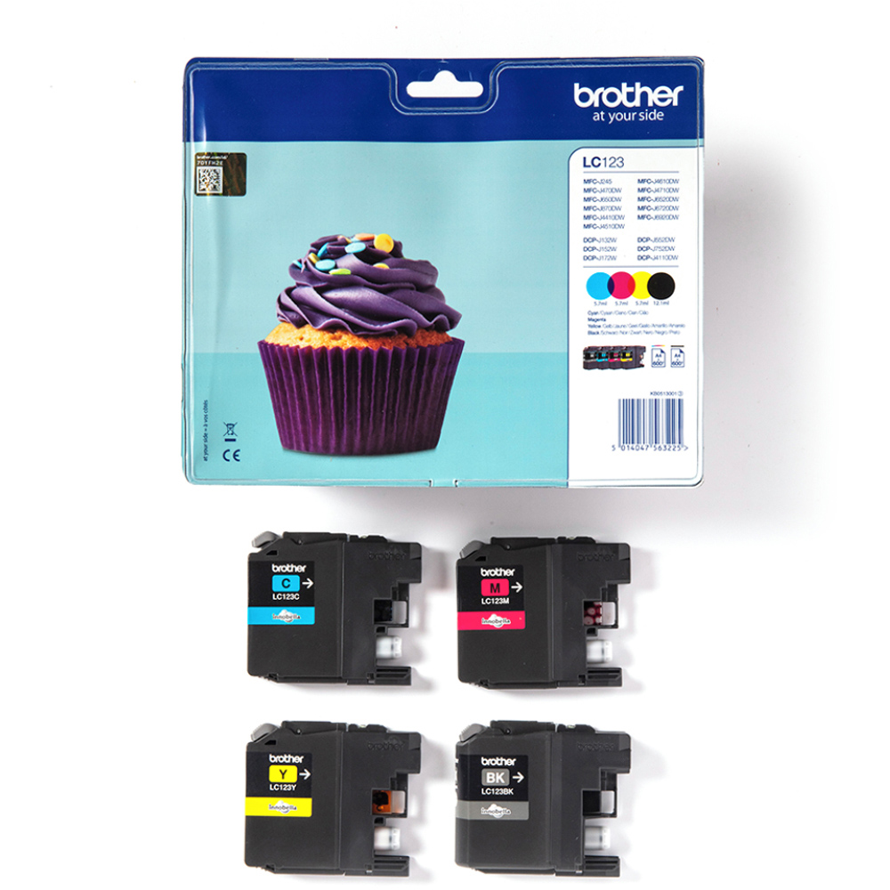 Brother LC123VALBP Value Pack Inkjet Cartridge Image 2