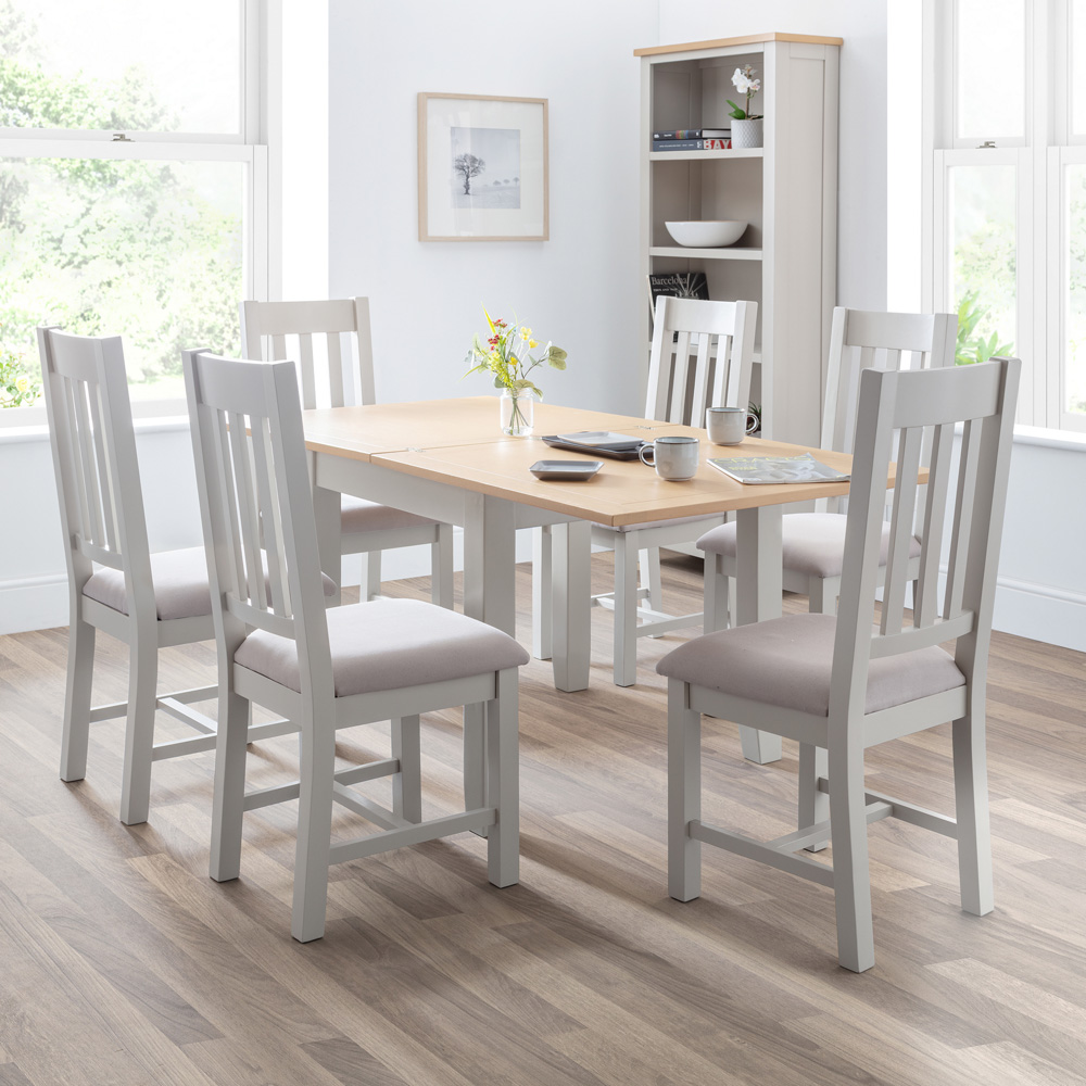 Julian Bowen Richmond 4 Seater Oak Flip Top Dining Table Image 9