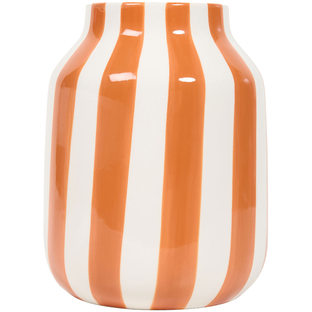 Striped Ceramic Vase Image 2