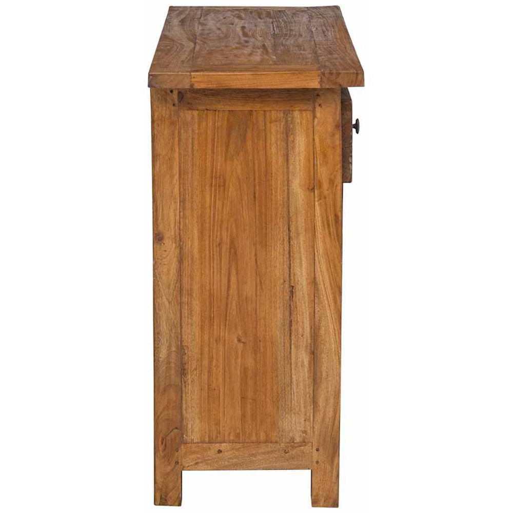 vidaXL 2 Door 2 Drawer Brown Mahogany Wood Sideboard Image 7