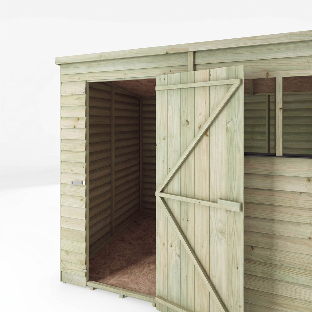 Mercia 8 x 6ft Overlap Pent Shed Image 6