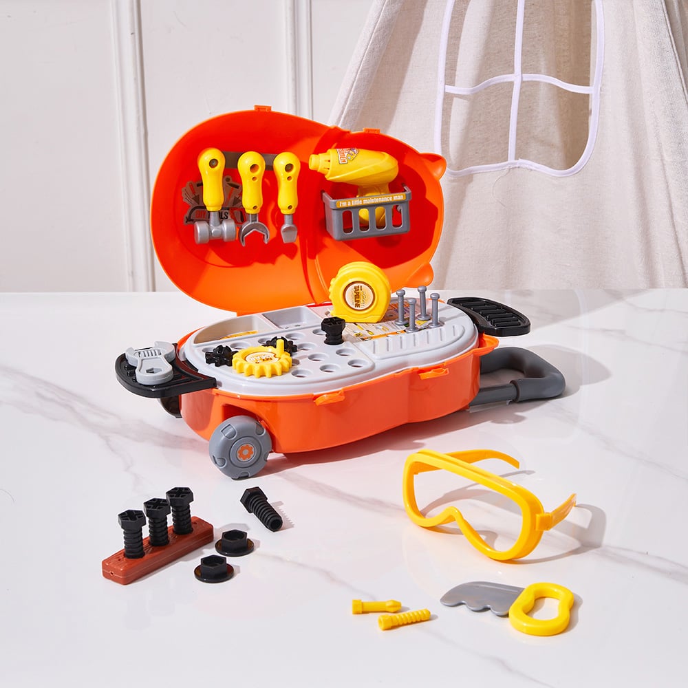 H&O Direct Kids Bear Luggage Repair Tool Kit Role Playset Image 2