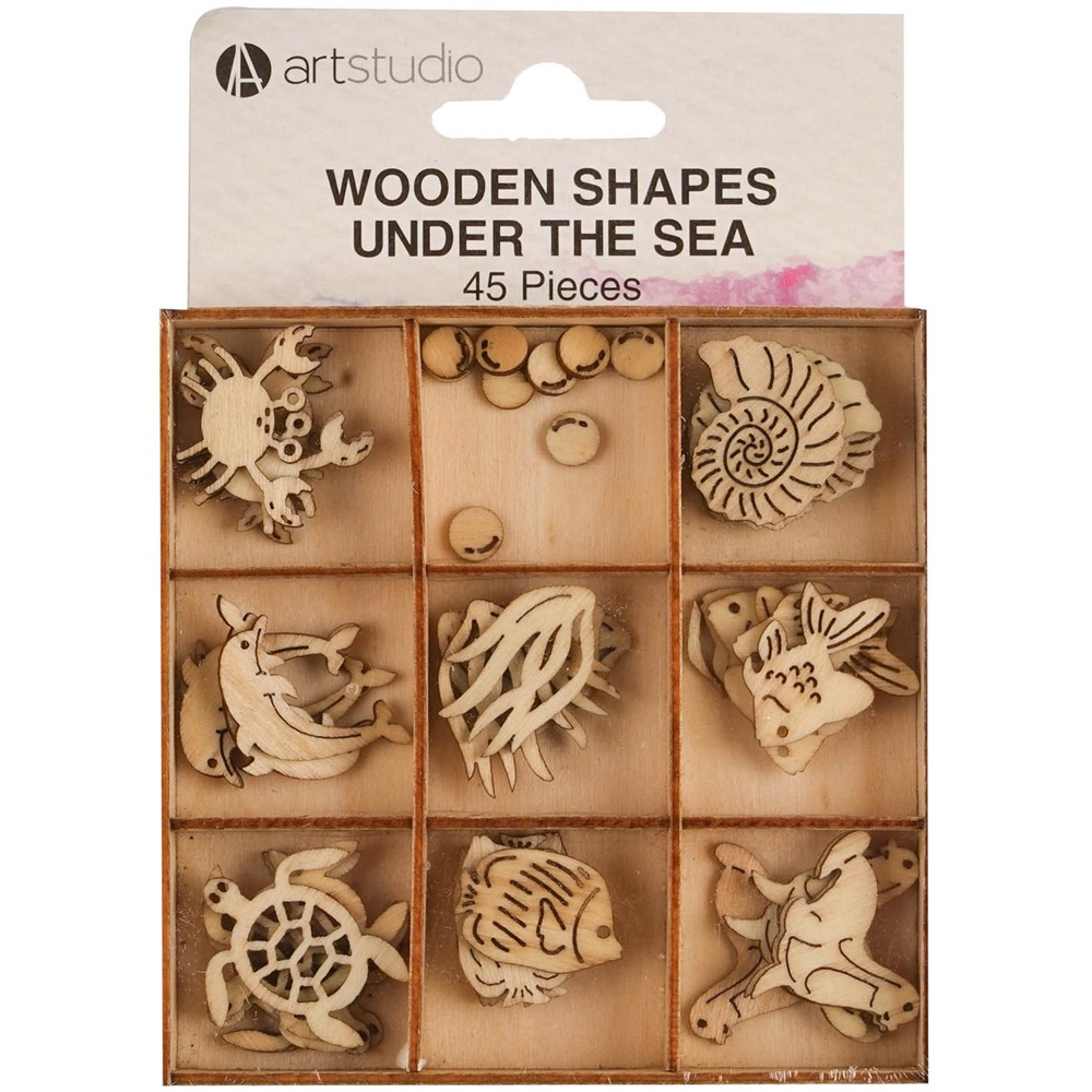 Art Studio Wooden Shapes Under The Sea Image