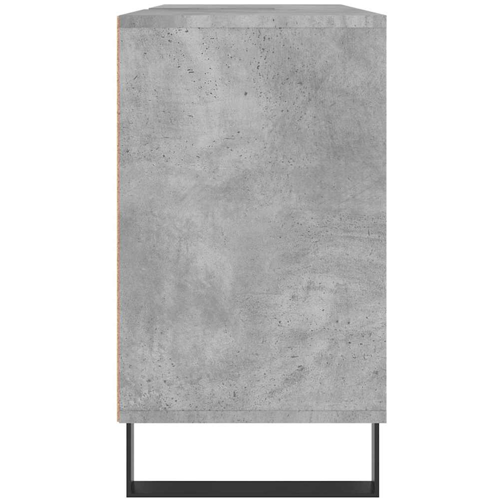 vidaXL Single Door 4 Shelf Concrete Grey Bathroom Cabinet Image 7