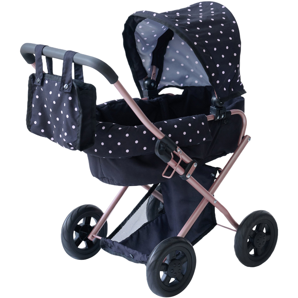 Teamson Kids Olivia's Little Black World Pin Up Classic Doll Stroller Image 1