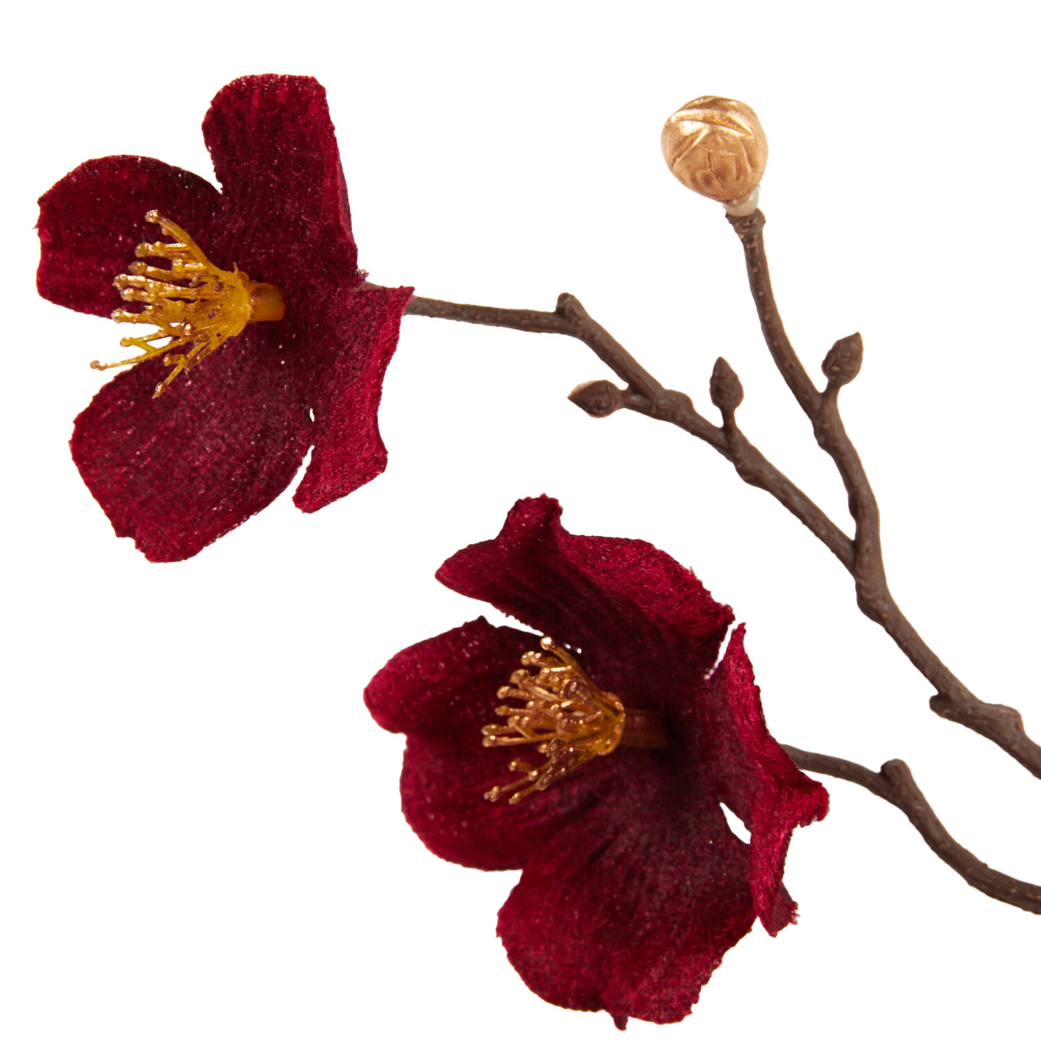 Velvet Blossom Spray - Red Image 3