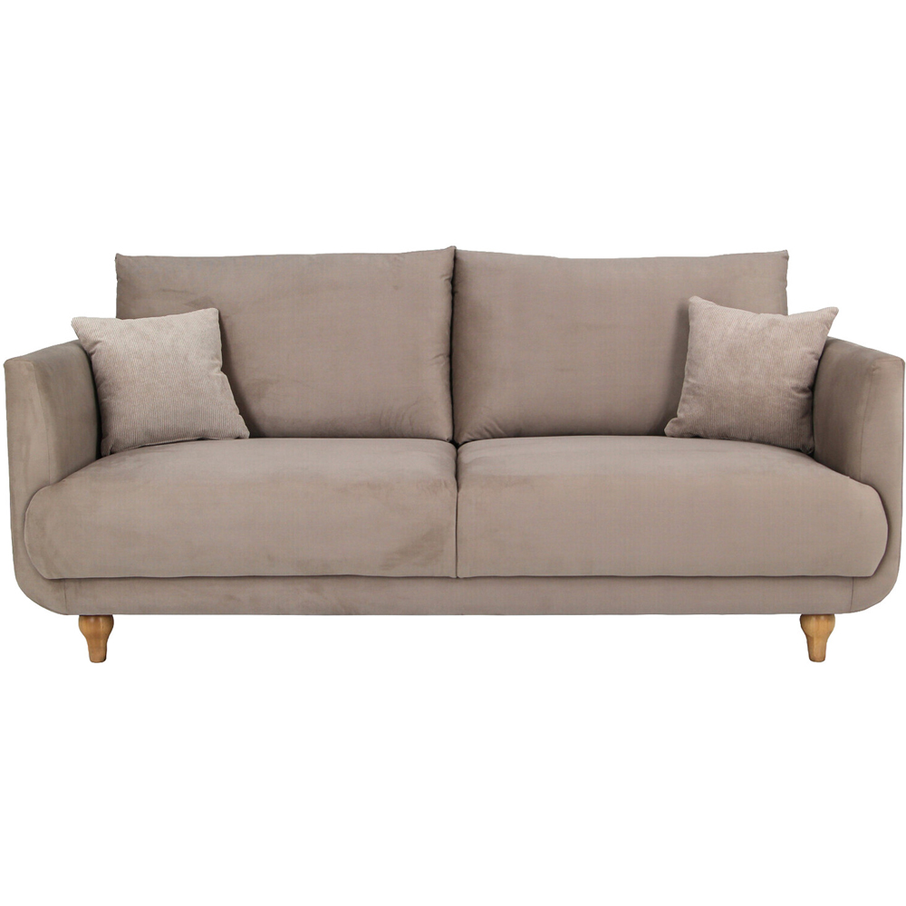 Display Safa 3 Seater Beige Image 3