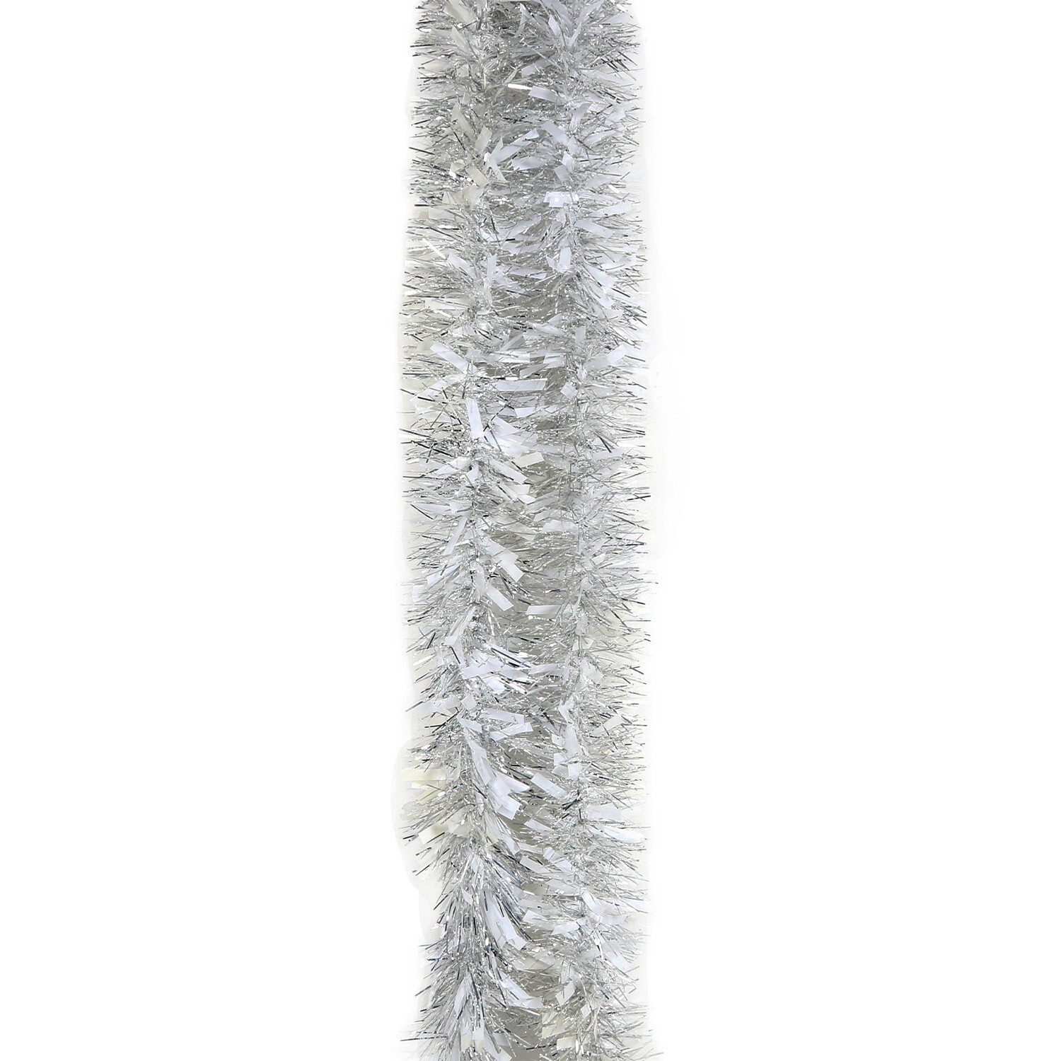 Christmas Chunky Silver Tinsel - Silver Image 2