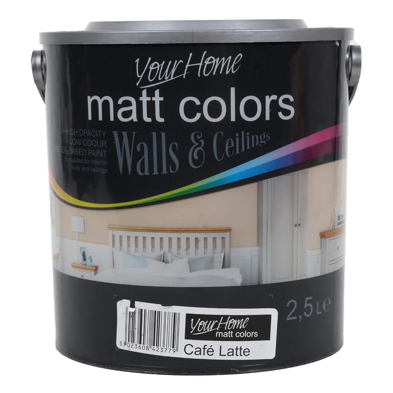 Your Home Walls & Ceilings Cafe Latte Matt Emulsion Paint 2.5L Image 1