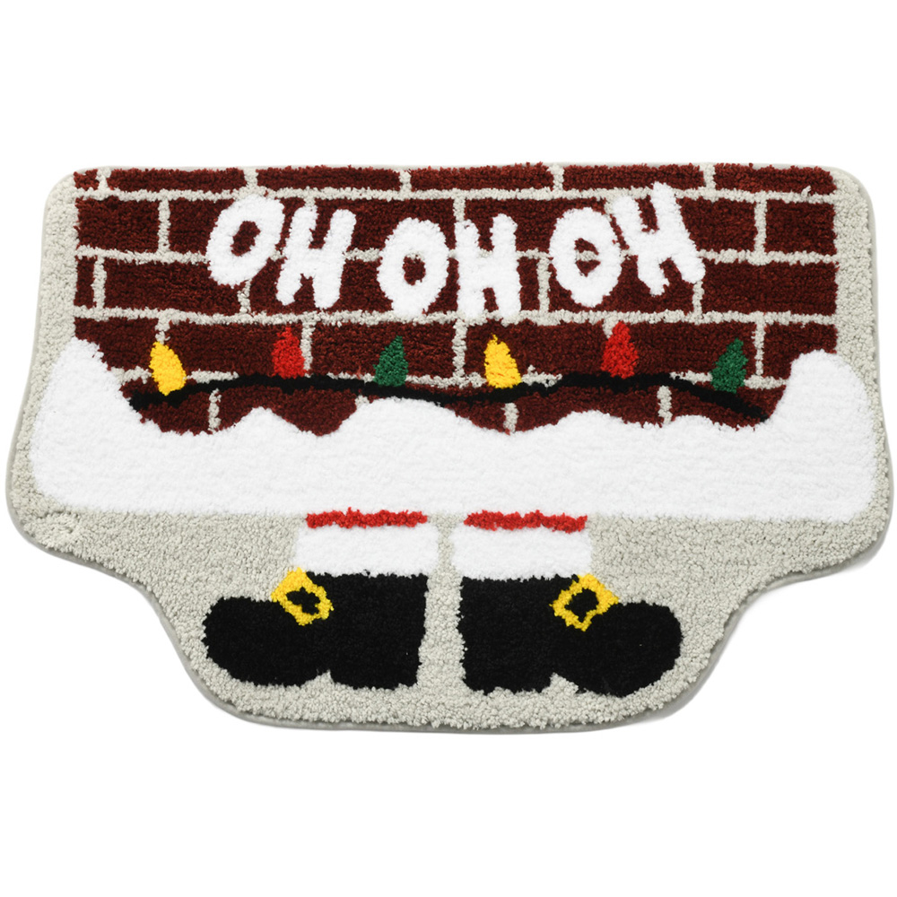 Santa Boots Bath Mat Image 1