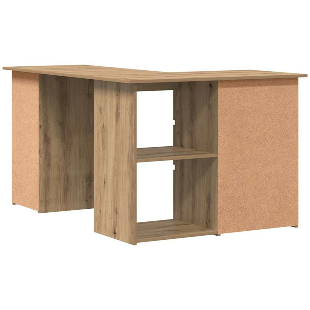 vidaXL 2 Door 4 Drawer L-Shape Corner Desk Artisan Oak Image 6