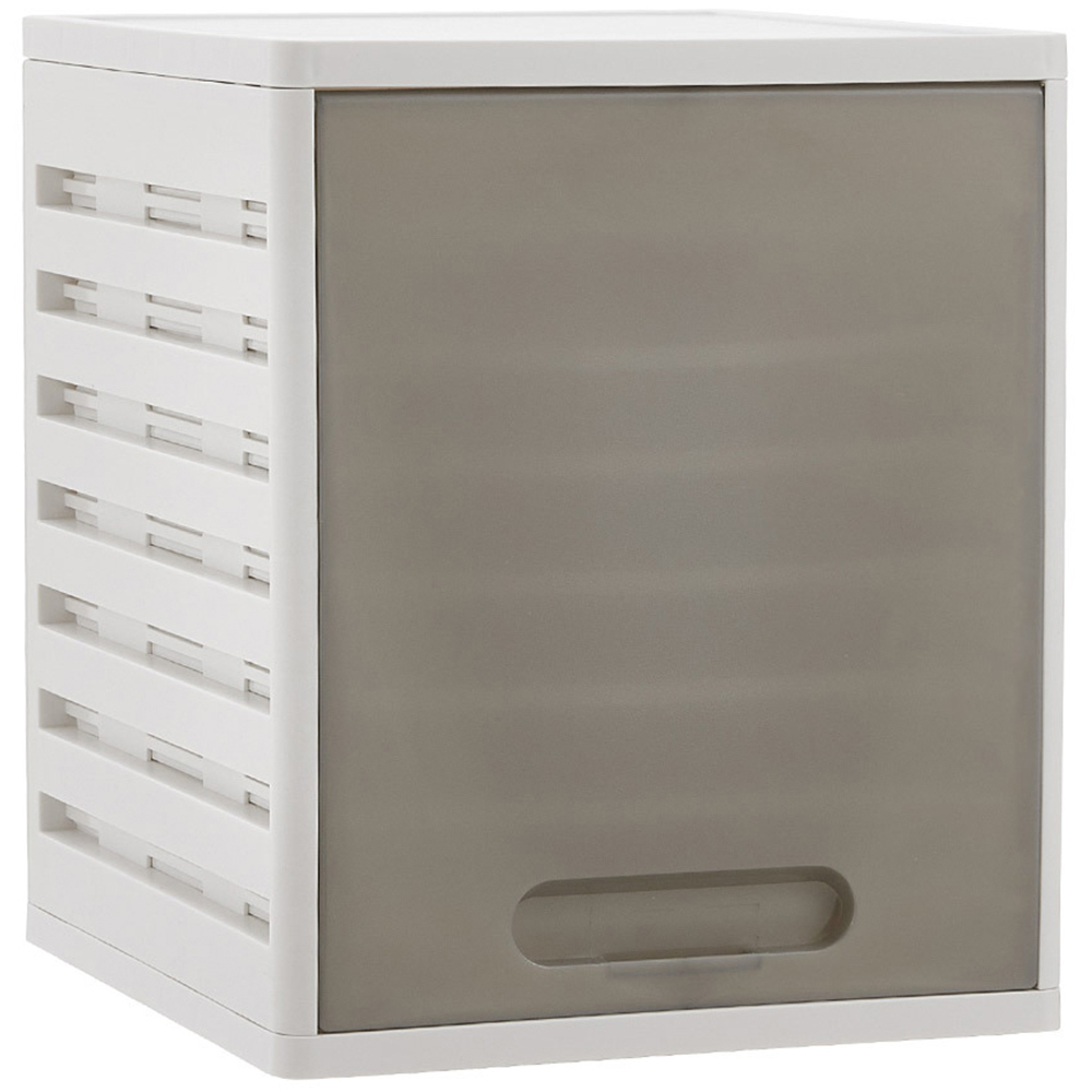 H&O Direct 7 Drawer White Shirt Storage Organiser Image 1