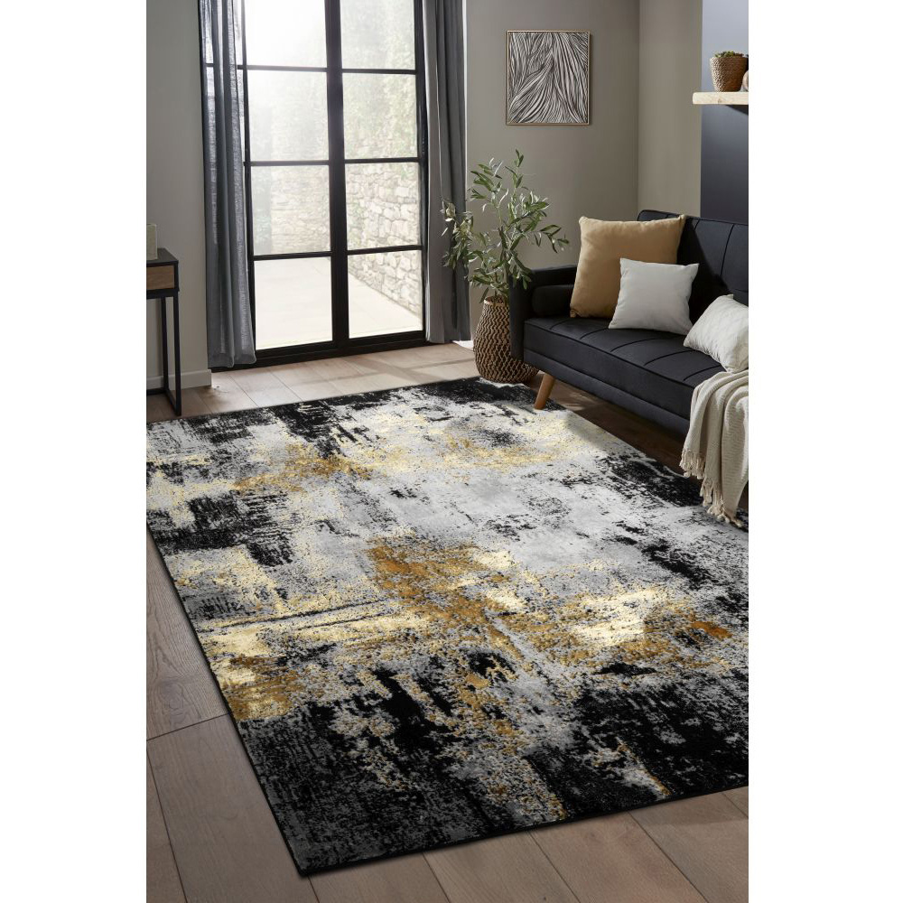 Homemaker Dusk Gold Marble Rug 160 x 230cm Image 6