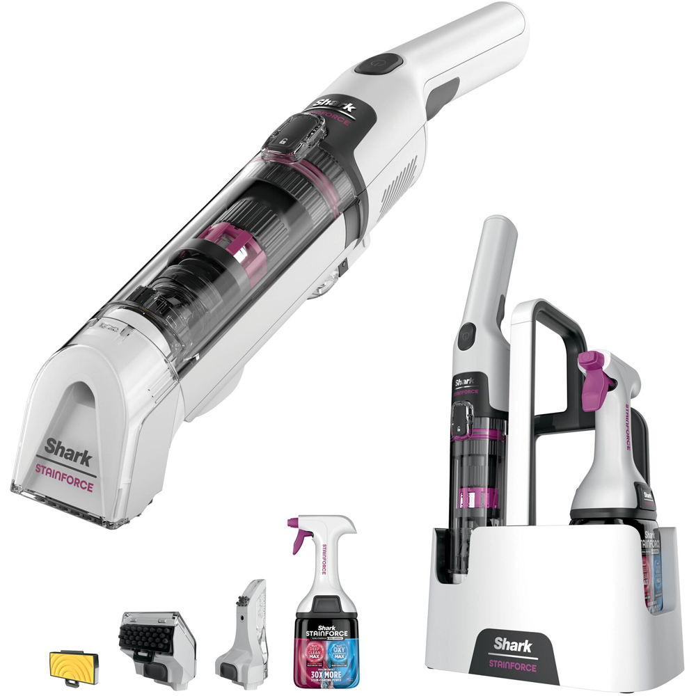 Shark StainForce White Cordless Stain Destroying Spot Cleaner Image 2