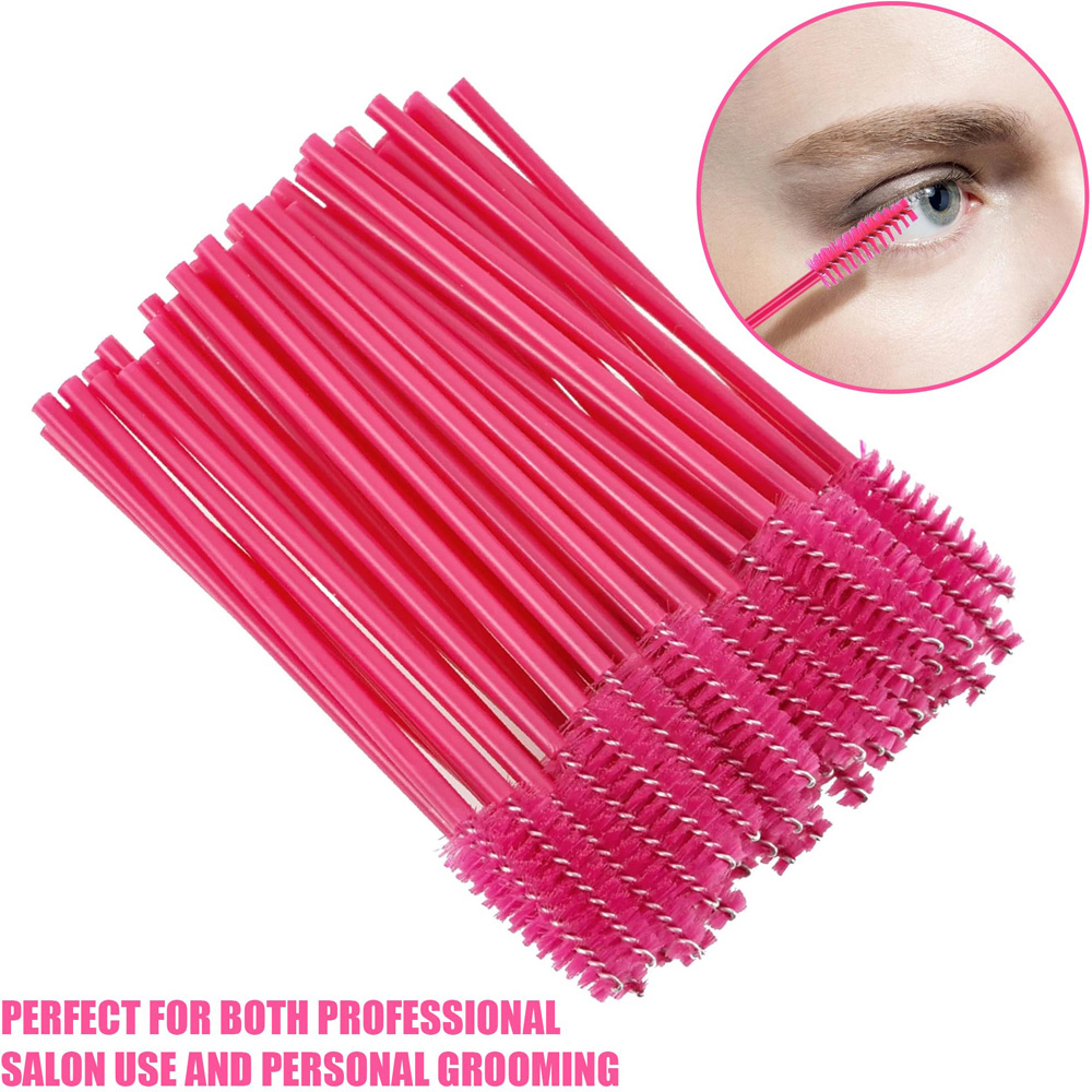 ATEK Hot Pink Disposable Mascara Wand 50 Pack Image 3