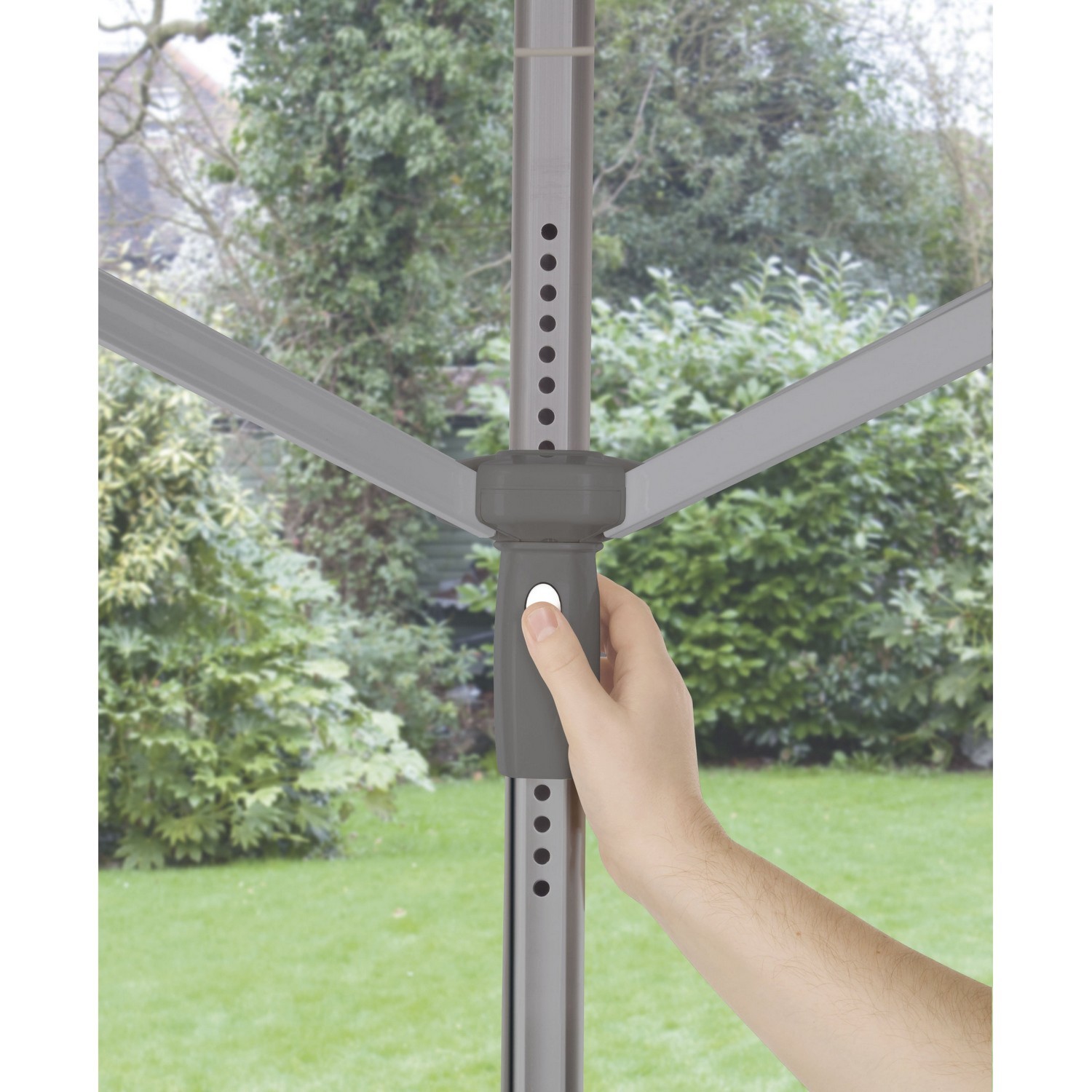 Addis Grey Rotary Airer Image 2