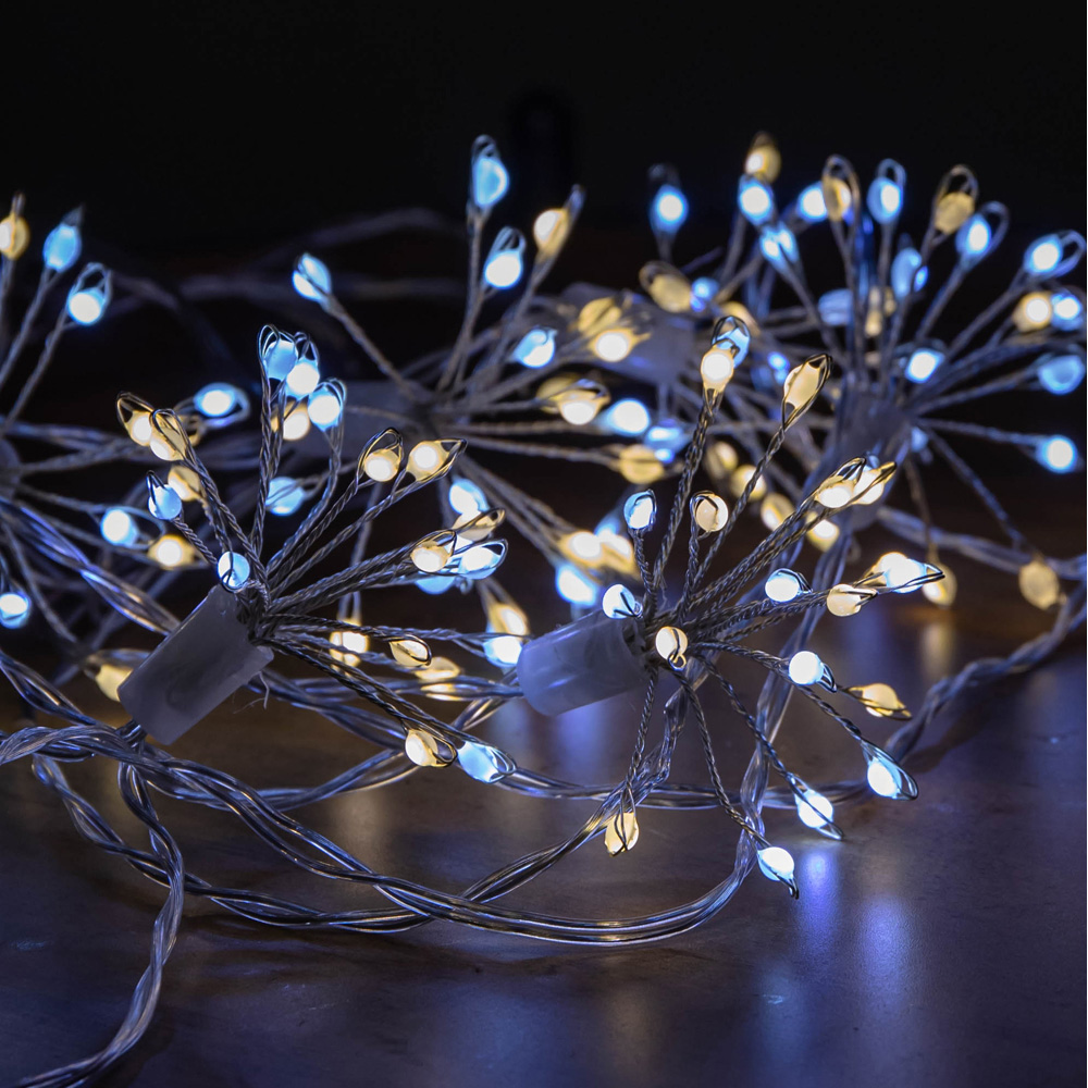 Samuel Alexander Ultra Brights 200 White and Warm White LED Starburst Christmas Lights 4.5m Image 5