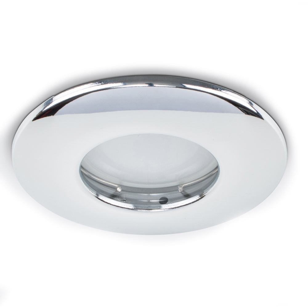 ValueLights Chrome Warm White LED Ceiling Downlight 6 Pack Image 3