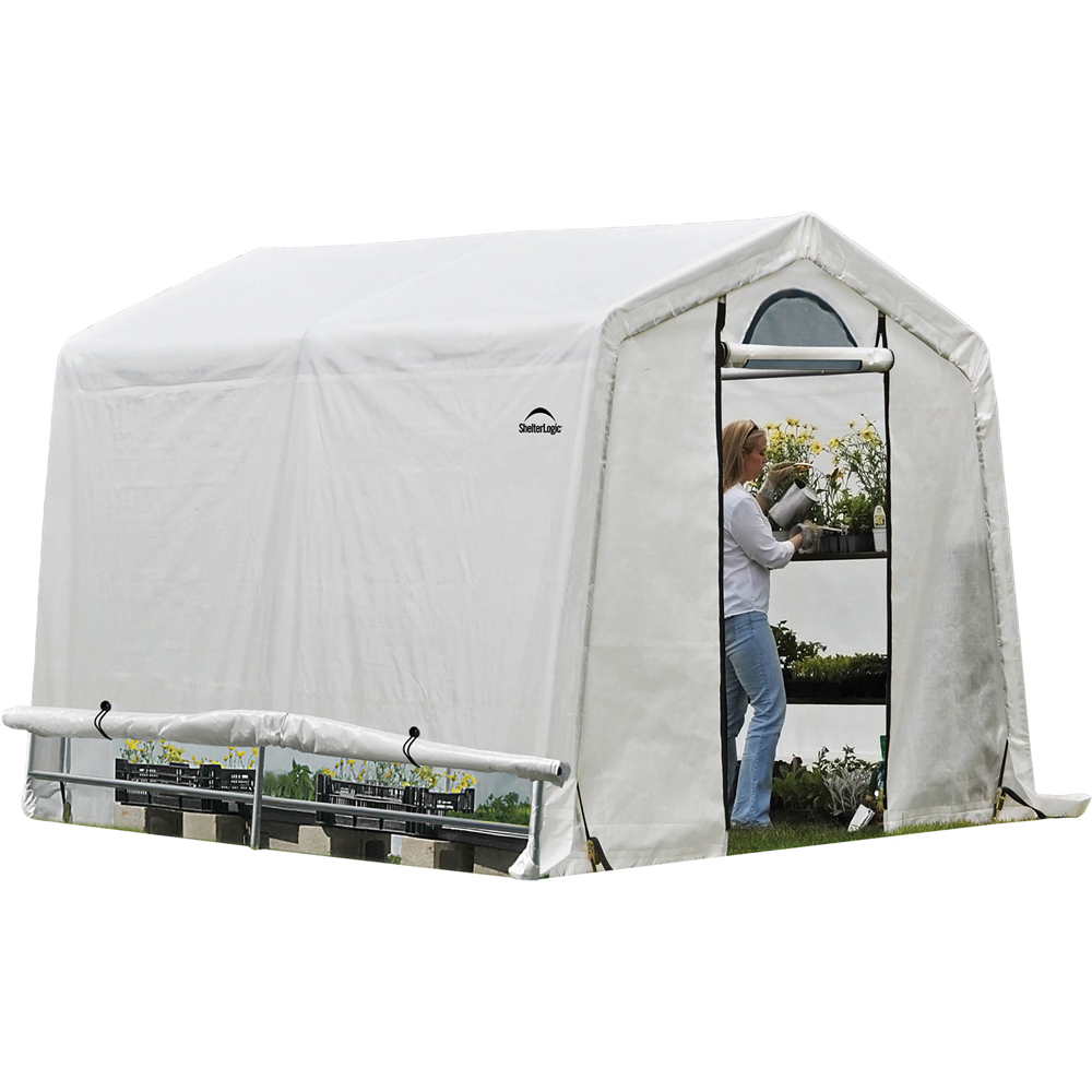 Rowlinson Shelter Logic 8 x 8ft Greenhouse Image 1