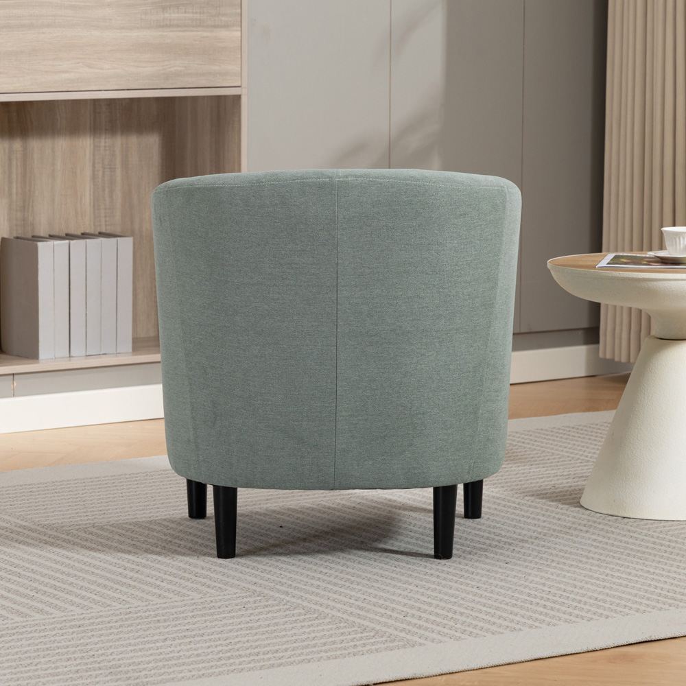 Artemis Home Beulah Duck Egg Fabric Accent Chair Image 6