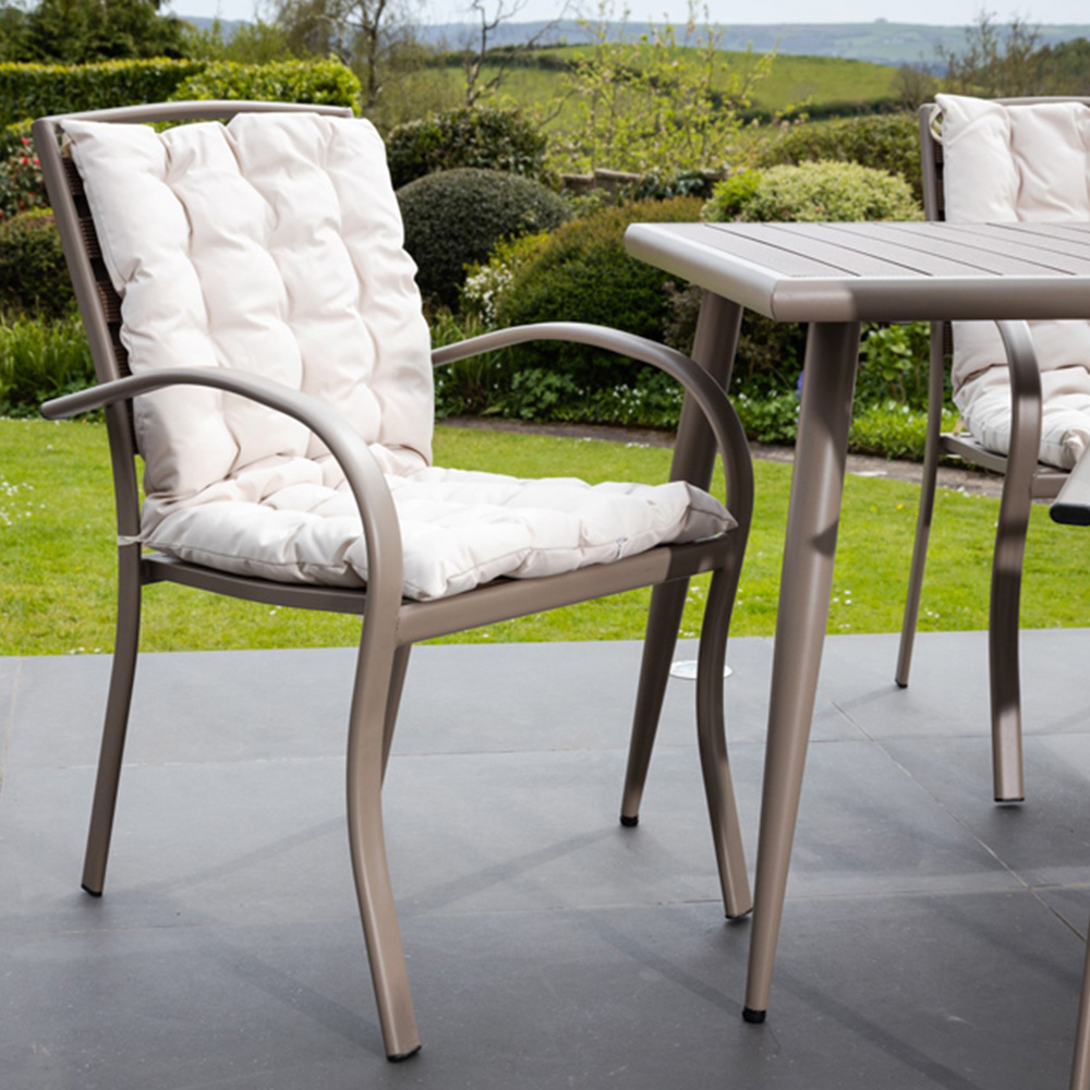 Artemis Home Delamere 4 Seater Outdoor Dining Set with Seat Cushions Image 8