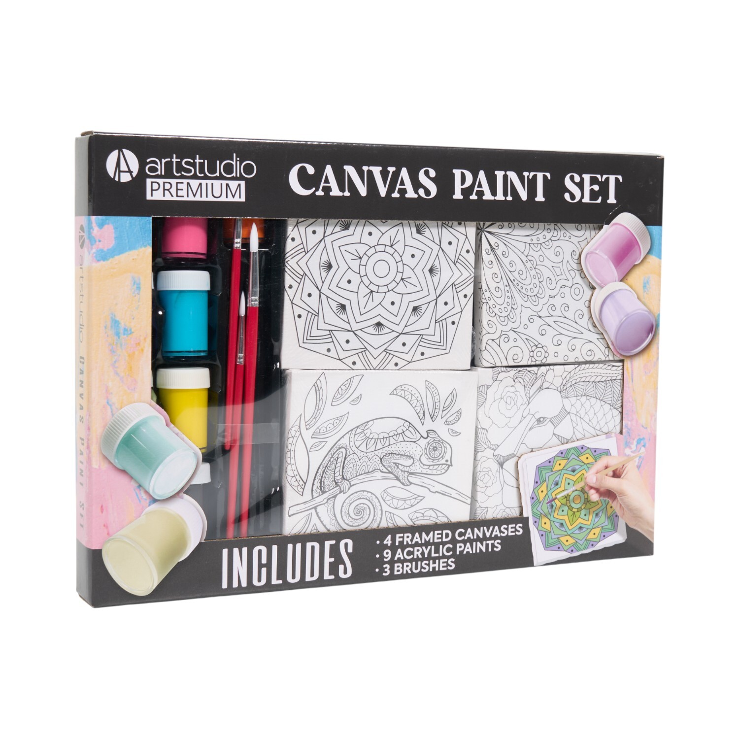16 Piece Canvas Paint Set Image 2