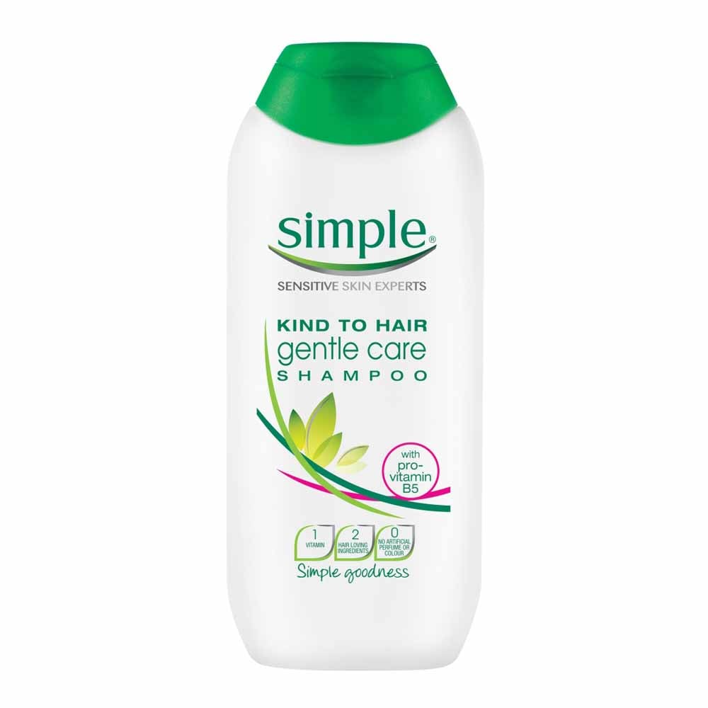 Simple Kind to Hair Gentle Care Shampoo Case of 6 x 200ml Image 2