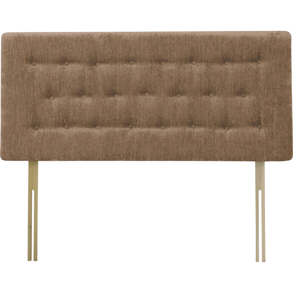 Bedmaster Lona Super King Size Mink Chenille Buttoned Headboard Image 2