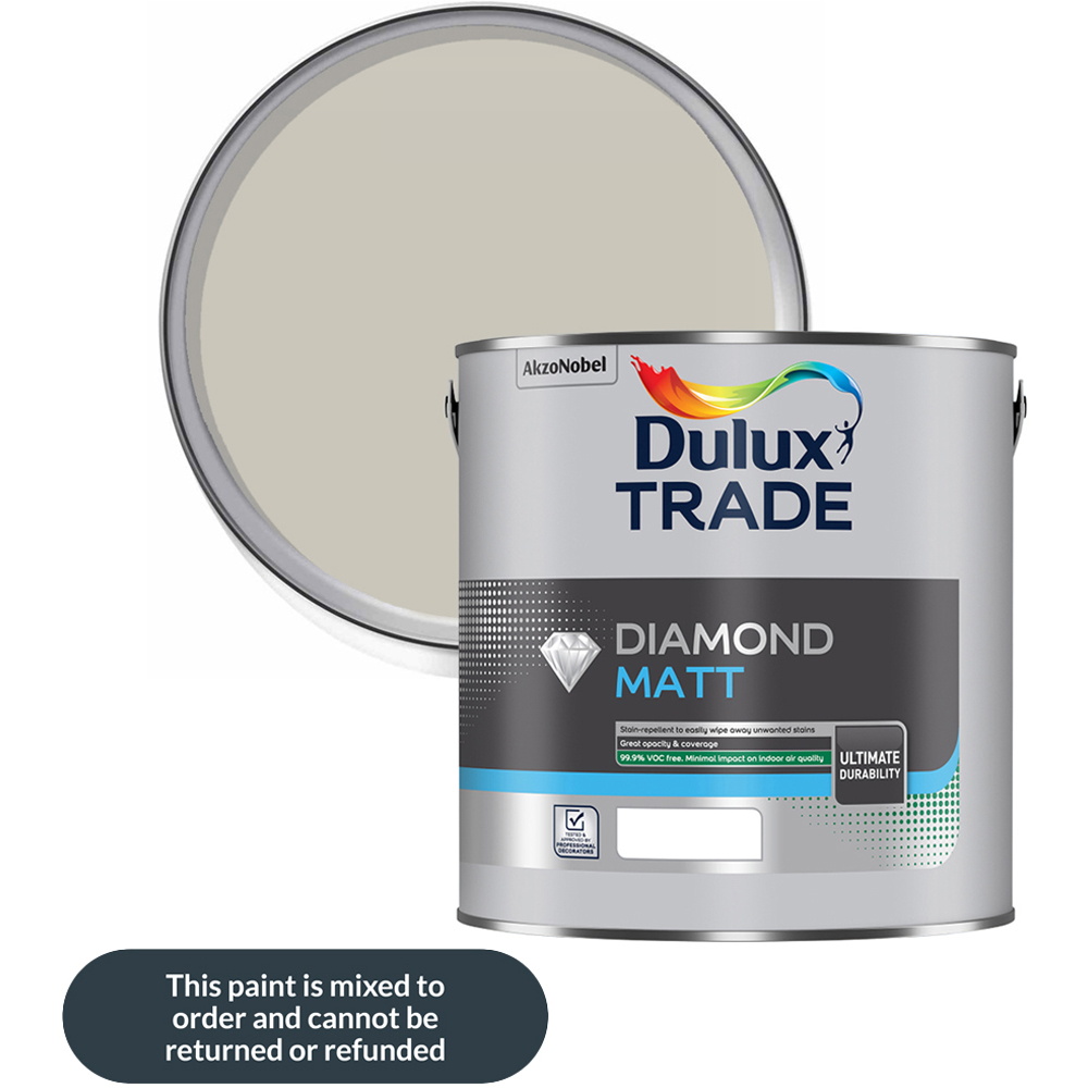 Dulux Trade Knotted Twine Walls and Ceilings Diamond Matt Paint 2.5L Image 1