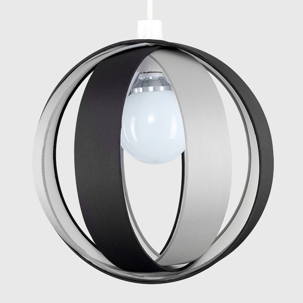 ValueLights J90 Grey Easy Fit Ceiling Light Shade Image 3