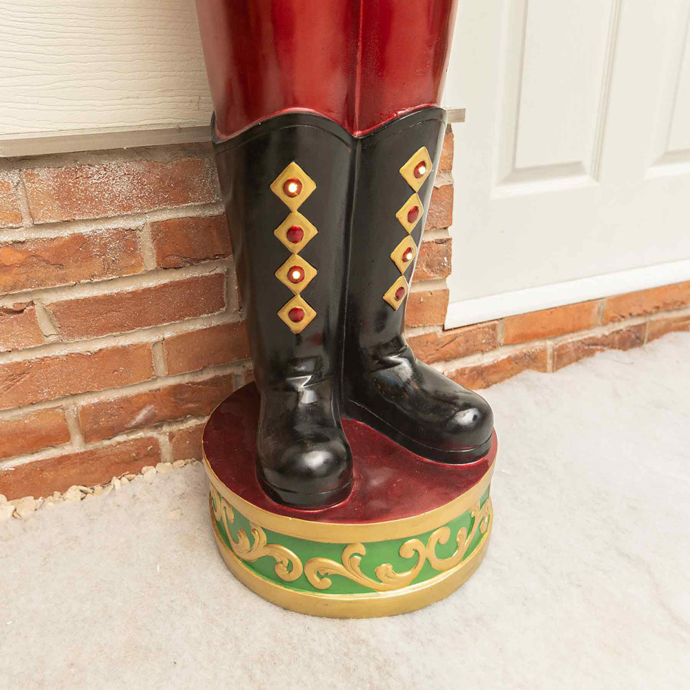 The Christmas Centre Red White and Green LED Lights Traditional Nutcracker Soldier 5.5ft Image 4