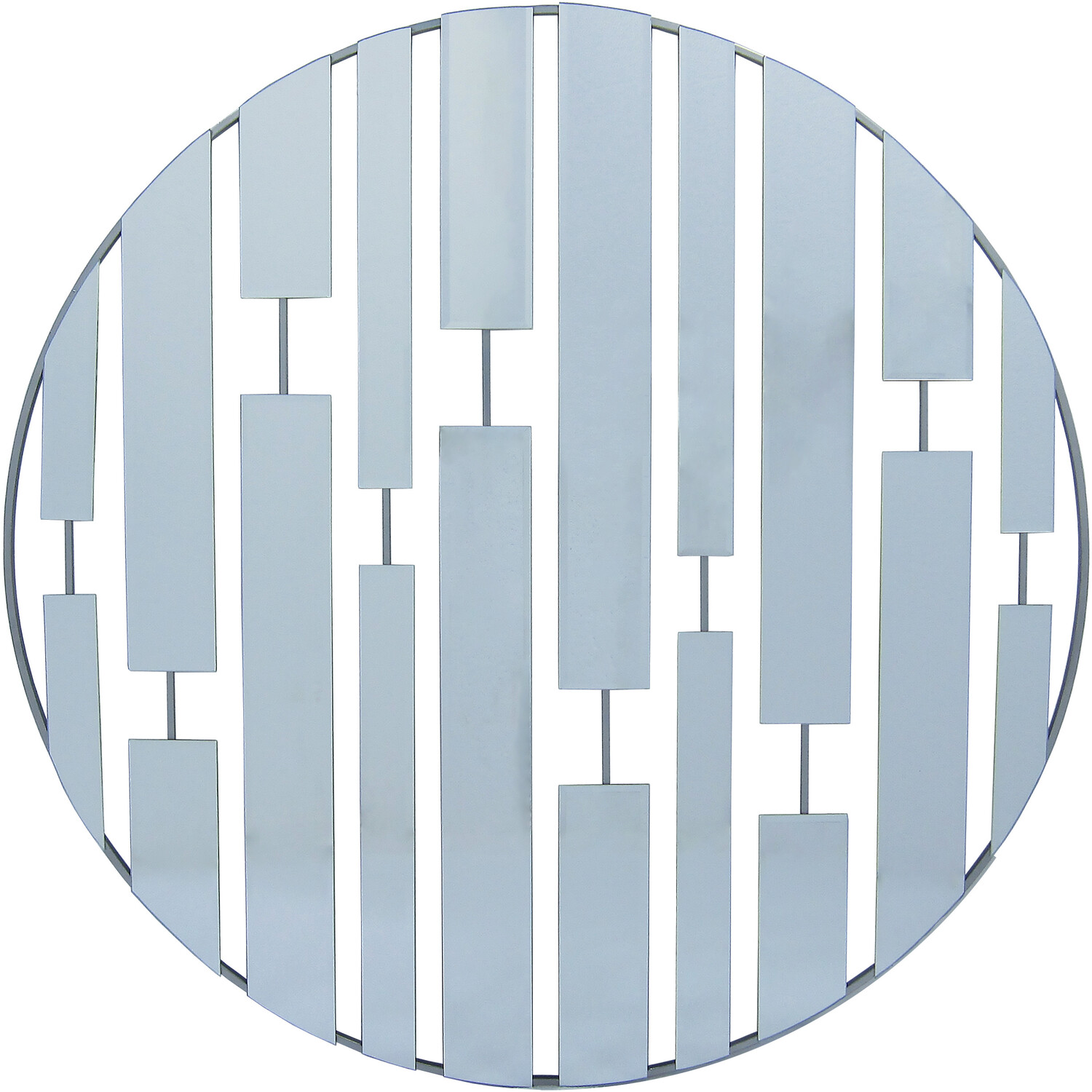 Milani Abstract Mirror Clear and Silver Image 1