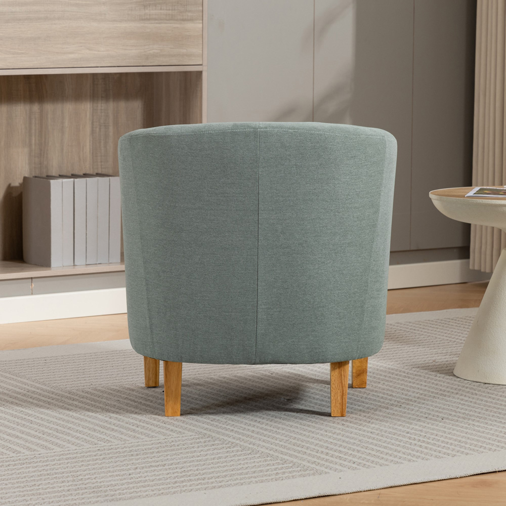 Artemis Home Millie Duck Egg Fabric Accent Chair Image 6