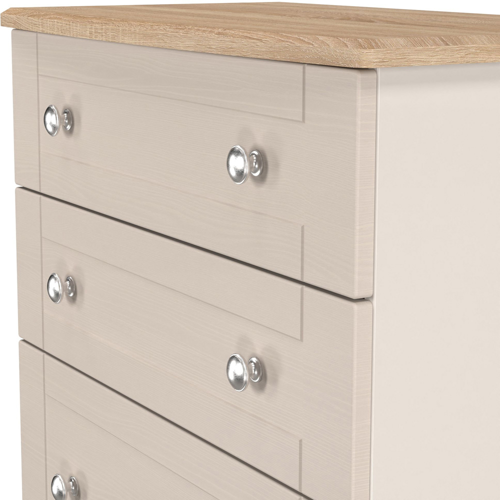 Crowndale Sussex 4 Drawer Kashmir Ash and Bardolino Oak Deep Chest of Drawers Ready Assembled Image 6